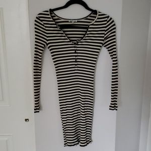 Charlotte Russe Striped Long Sleeve Dress